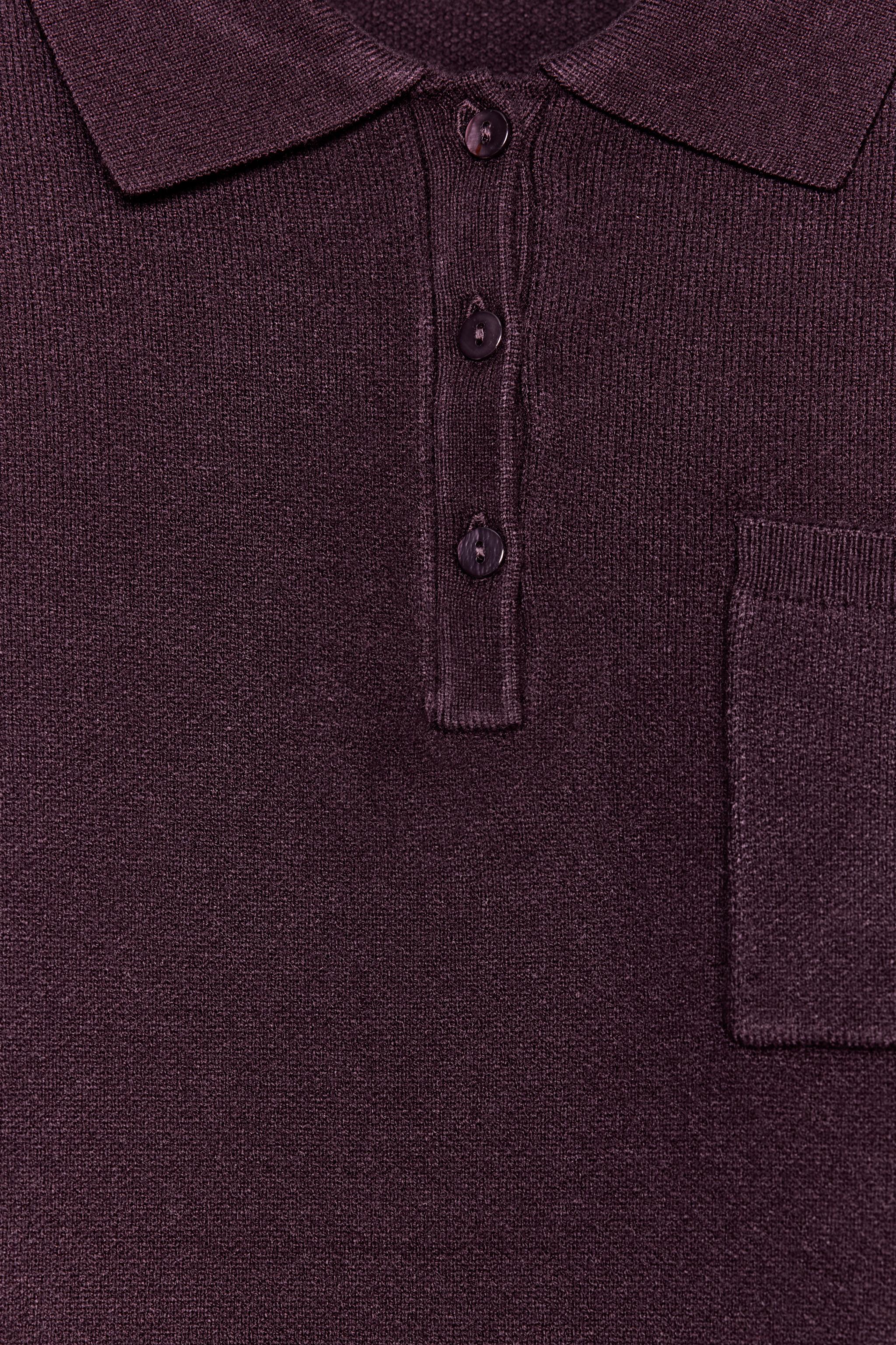 KNIT POLO WITH POCKET
